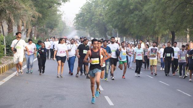 According to the organisers, last year’s event saw the participation of around 10,000 people.(HT Photo) According to the organisers, last year’s event saw the participation of around 10,000 people.(HT Photo)
