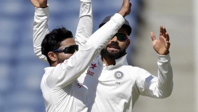 Ravindra Jadeja also picked the wicket of Mitchell Marsh. (AP)