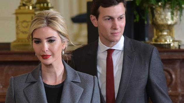 Ivanka Trump and her husband Jared Kushner arrive for a joint press conference by US President Donald Trump and Israel's Prime Minister Benjamin Netanyahu in the East Room of the White House on February 15. (AFP File Photo) Ivanka Trump and her husband Jared Kushner arrive for a joint press conference by US President Donald Trump and Israel's Prime Minister Benjamin Netanyahu in the East Room of the White House on February 15. (AFP File Photo)