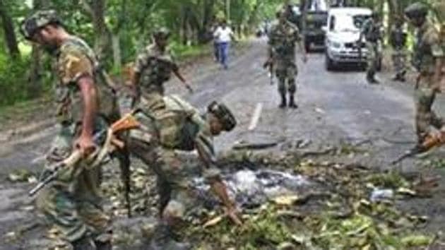 Jawans of the Gurkha Regiment were carrying out a search operation in the village at wee hours when they were fired upon by the NSCN-IM militants, on Feb 23.(Reuters/ Representative image)