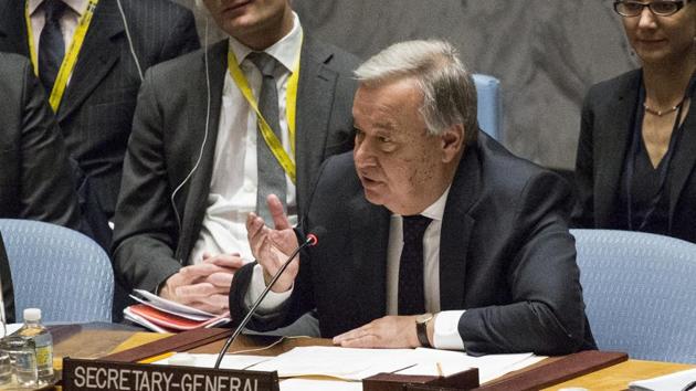 UN secretary-general Antonio Guterres.(AFP Photo) UN secretary-general Antonio Guterres.(AFP Photo)