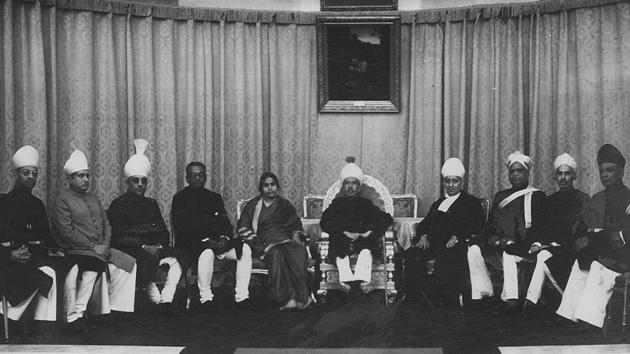 Nizam with his Council of Ministers at the Durbar Hall. Nizam with his Council of Ministers at the Durbar Hall.
