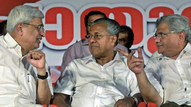 Kerala chief minister Pinarayi Vijayan at a public meeting as part of the CPI(M) polit bureau and central committee in Thiruvananthapuram. His advice came after the main suspect in the incident and an associate were arrested from a court on Thursday. (PTI) Kerala chief minister Pinarayi Vijayan at a public meeting as part of the CPI(M) polit bureau and central committee in Thiruvananthapuram. His advice came after the main suspect in the incident and an associate were arrested from a court on Thursday. (PTI)