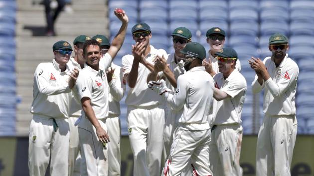 O'Keefe went on to scalp three more wickets as India were dismissed for 105. (AP)