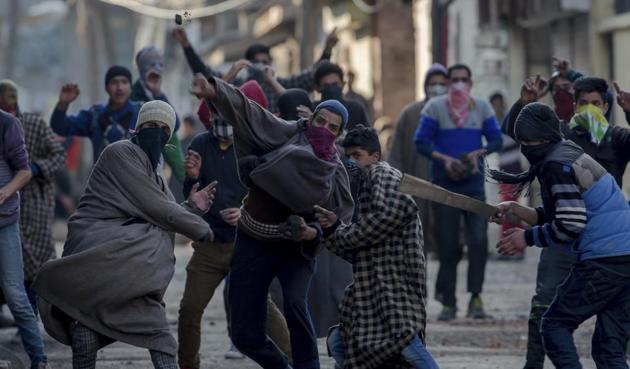 Kashmiri youths clash with security forces during a protest in Srinagar earlier this month (AP File Picture) Kashmiri youths clash with security forces during a protest in Srinagar earlier this month (AP File Picture)