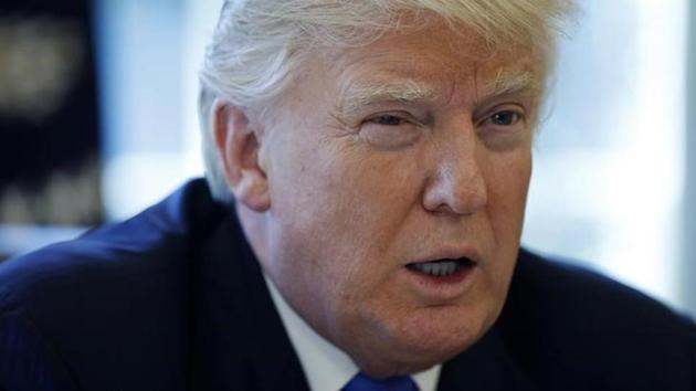 US President Donald Trump during an interview in the Oval Office at White House in Washington.(Reuters File Photo)
