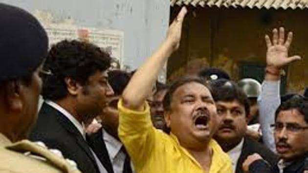 File picture of Madan Mitra in a court premises in 2016. (HT Photo) File picture of Madan Mitra in a court premises in 2016. (HT Photo)