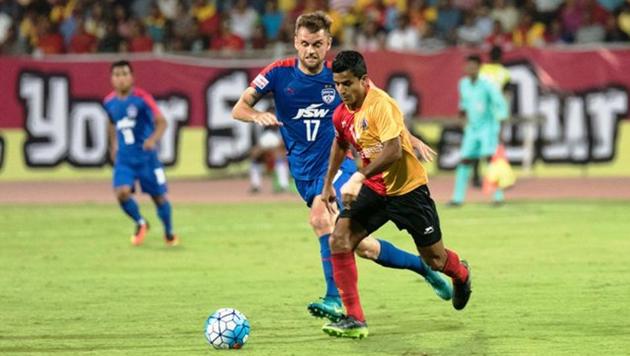 East Bengal beat Bengaluru FC in a one-sided I-League encounter. (AIFF) East Bengal beat Bengaluru FC in a one-sided I-League encounter. (AIFF)