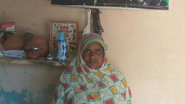 Machhil martyr Mandeep Singh’s mother Nirmala. (HT Photo) Machhil martyr Mandeep Singh’s mother Nirmala. (HT Photo)
