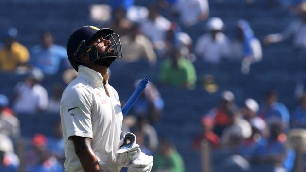 India’s chase started on a bad note as openers Murali Vijay and KL Rahul fell cheaply. Both batsmen took review which were unsuccessful (AFP) India’s chase started on a bad note as openers Murali Vijay and KL Rahul fell cheaply. Both batsmen took review which were unsuccessful (AFP)