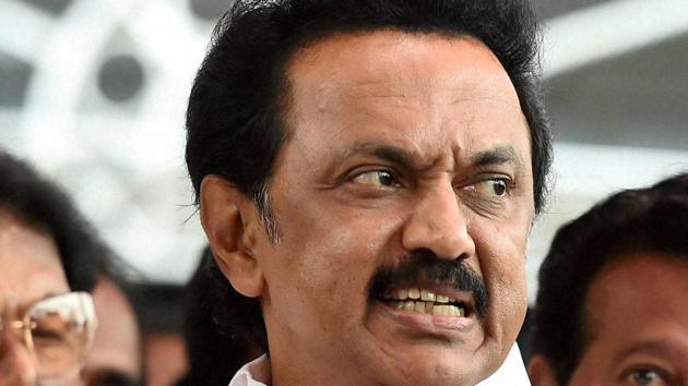 Tamil Nadu’s leader of opposition in state assembly MK Stalin.(PTI File Photo)