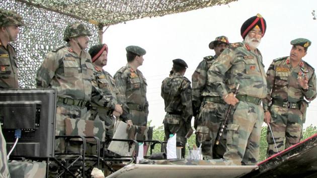 General Jagbir Singh Cheema, then commanding XI Corps pictured last summer while attending a formation level exercise in Punjab. (PHOTO:XI CORPS) General Jagbir Singh Cheema, then commanding XI Corps pictured last summer while attending a formation level exercise in Punjab. (PHOTO:XI CORPS)