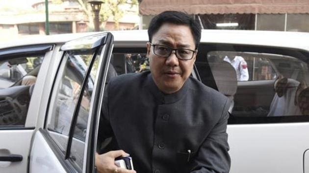 Kiren Rijiju on Sunday said nobody has the “absolute right” to define nationalism but anyone who wants to break India and supports terrorists can be called an “anti-national”. (HT File Photo) Kiren Rijiju on Sunday said nobody has the “absolute right” to define nationalism but anyone who wants to break India and supports terrorists can be called an “anti-national”. (HT File Photo)