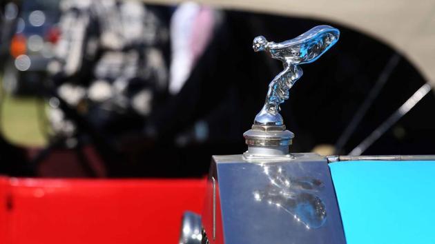 Classic Rolls Royce Mascot displayed during the 19th Vintage & Classic Car Rally in Jaipur. (Himanshu Vyas\ HT Photo)