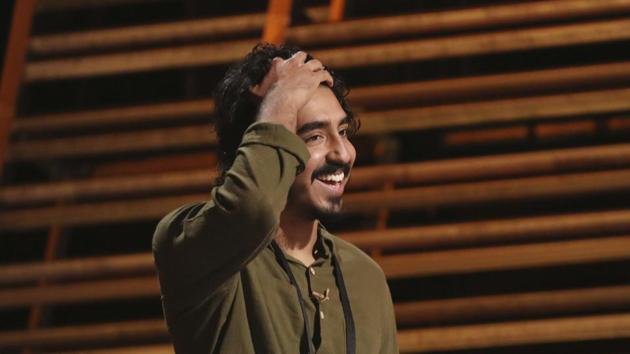 Dev Patel is seen during rehearsals for the 89th Academy Awards on Saturday. The Academy Awards will be held at the Dolby Theatre on Sunday. (AP)