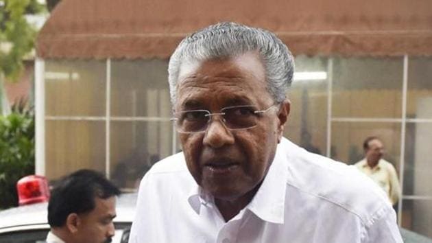 Chief minister Pinarayi Vijayan at Parliament in New Delhi. (Vipin Kumar/HT Photo) Chief minister Pinarayi Vijayan at Parliament in New Delhi. (Vipin Kumar/HT Photo)