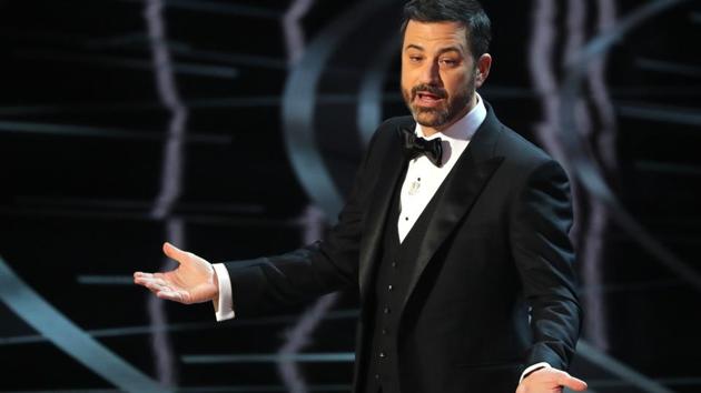 Host Jimmy Kimmel at the 89th Academy Awards at Los Angeles’ Dolby Theatre. (REUTERS) Host Jimmy Kimmel at the 89th Academy Awards at Los Angeles’ Dolby Theatre. (REUTERS)