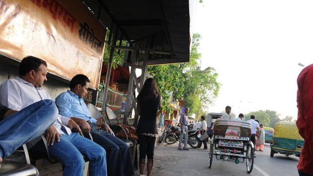 At present, most bus stops in city are not in good condition. (HT Photo) At present, most bus stops in city are not in good condition. (HT Photo)