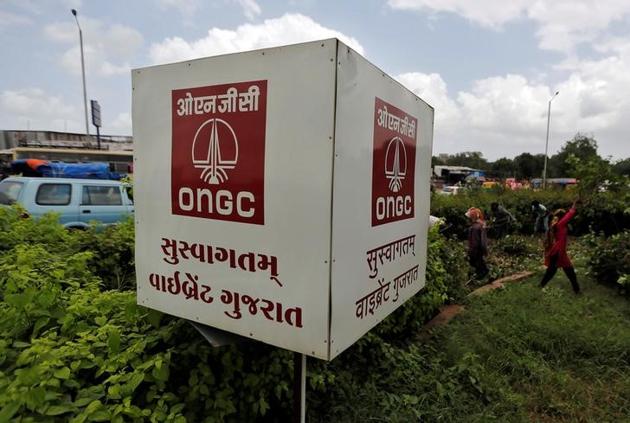 The logo of Oil and Natural Gas Corp's (ONGC) is pictured along a roadside in Ahmedabad, India, September 6, 2016. The logo of Oil and Natural Gas Corp's (ONGC) is pictured along a roadside in Ahmedabad, India, September 6, 2016.