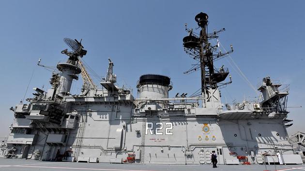 India then bought the vessel and rechristened it INS Viraat, to be commissioned into the Indian Navy on May 12, 1987. (Kunal Patil/ht photo) 