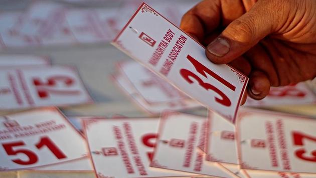 In ready mode: The tags being kept ready for the contestants. (Satyabrata Tripathy/Ht photos) 