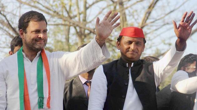 Uttar Pradesh CM Akhilesh Yadav and Congress vice-president Rahul Gandhi during an election campaign in Allahabad. (PTI File Photo) Uttar Pradesh CM Akhilesh Yadav and Congress vice-president Rahul Gandhi during an election campaign in Allahabad. (PTI File Photo)