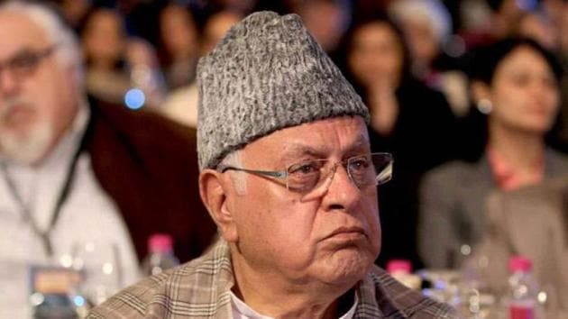 National Conference president Farooq Abdullah. (Sanjeev Verma/HT Photo) National Conference president Farooq Abdullah. (Sanjeev Verma/HT Photo)