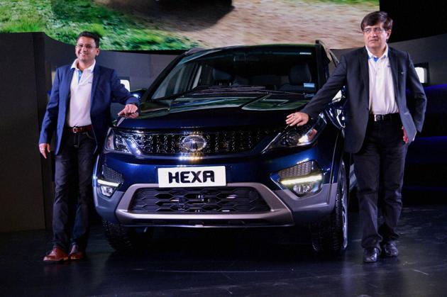 President of Passenger Vehicle Business unit at Tata Motors Mayank Pareek and Head of Marketing, Passenger Vehicles Business Unit Vivek Srivatsa at the launch of Tata Hexa, in Aerocity, New Delhi. (PTI) President of Passenger Vehicle Business unit at Tata Motors Mayank Pareek and Head of Marketing, Passenger Vehicles Business Unit Vivek Srivatsa at the launch of Tata Hexa, in Aerocity, New Delhi. (PTI)