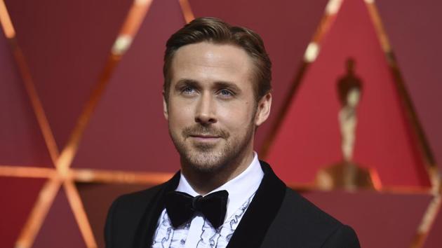 Ryan Gosling on the red carpet at the Oscars. (AP)