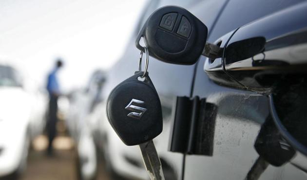 Keys hang from the door of a Maruti Suzuki Swift car at its stockyard on the outskirts of Ahmedabad. Maruti Suzuki had 8 of its models featuring in the top 10 selling brands in January 2017. (REUTERS) Keys hang from the door of a Maruti Suzuki Swift car at its stockyard on the outskirts of Ahmedabad. Maruti Suzuki had 8 of its models featuring in the top 10 selling brands in January 2017. (REUTERS)
