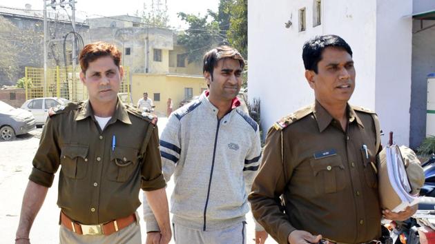 Former MD of Ringing Bells arrested by Ghaziabad police on Febuary 24. (Sakib Ali/HT File) Former MD of Ringing Bells arrested by Ghaziabad police on Febuary 24. (Sakib Ali/HT File)