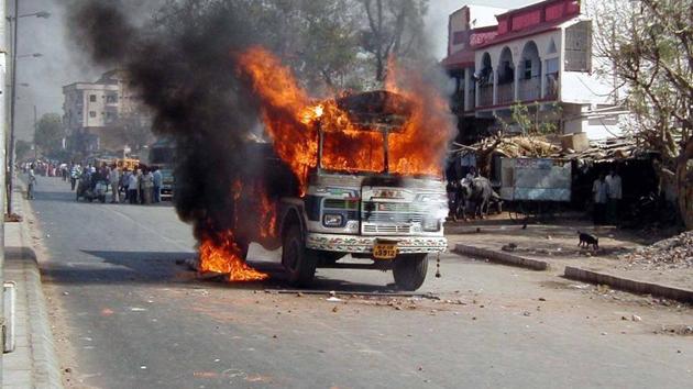According to official sources 790 Muslims and 254 Hindus were killed, and as many as 100,000 Muslims and 40,000 Hindus were rendered homeless. (PTI File PHOTO)