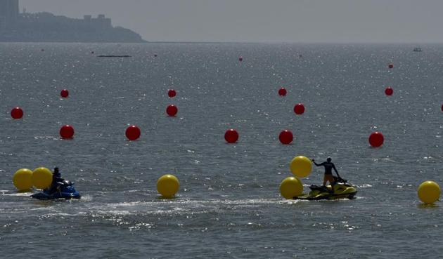 The event, being promoted as the Indian Grand Prix of the Seas, will see participants from 14 countries. (Arijit Sen/HT PHOTO) The event, being promoted as the Indian Grand Prix of the Seas, will see participants from 14 countries. (Arijit Sen/HT PHOTO)
