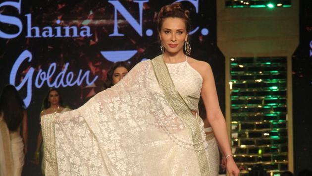 Romanian model Iulia Vantur, Salman Khan’s alleged girlfriend, was also present. She walked the ramp for fashion designer Shaina NC. (Pramod Thakur/HT Photo) Romanian model Iulia Vantur, Salman Khan’s alleged girlfriend, was also present. She walked the ramp for fashion designer Shaina NC. (Pramod Thakur/HT Photo)