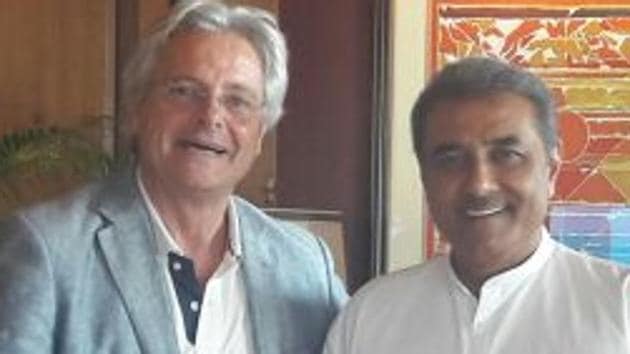 Luis Norton de Matos (L) became the new head coach of the India U-17 football team.(AIFF)