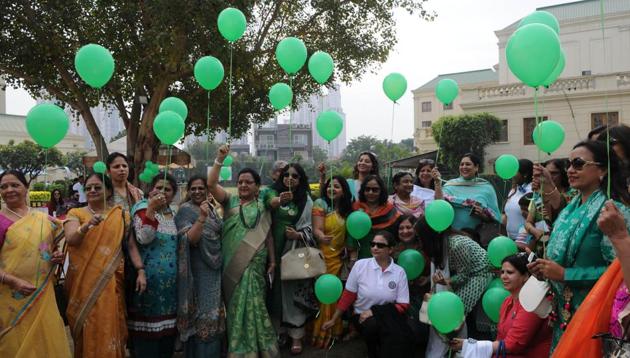 The car rally was flagged off on Wednesday and the eight women will cover 6,000km in 11 days. (Parveen Kumar/HT Photo) The car rally was flagged off on Wednesday and the eight women will cover 6,000km in 11 days. (Parveen Kumar/HT Photo)