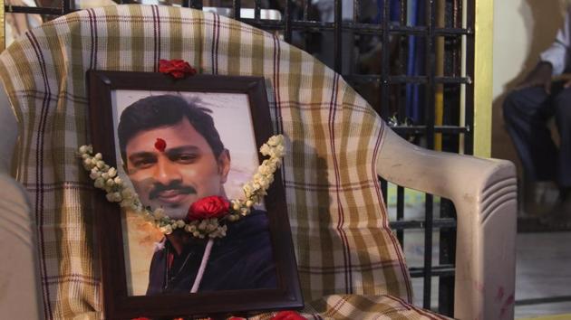 A photograph of Srinivas Kuchibhotla at his residence on the outskirts of Hyderabad, Tuesday, Feb. 28, 2017. He was killed when a US navy veteran opened fire in a Kansas bar last week in an apparent case of hate crime. (AP) A photograph of Srinivas Kuchibhotla at his residence on the outskirts of Hyderabad, Tuesday, Feb. 28, 2017. He was killed when a US navy veteran opened fire in a Kansas bar last week in an apparent case of hate crime. (AP)