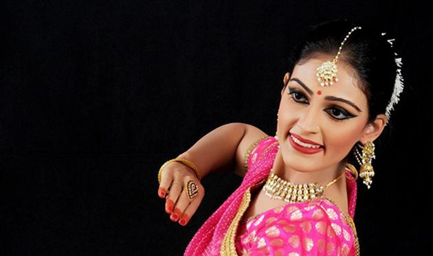 Kathak dancer Sanchita Abrol, a disciple of Padma Shri Shovana Narayan.