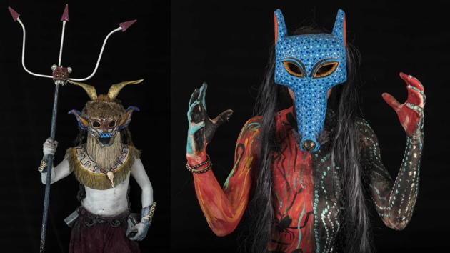 Revelers in disguise is pictured during a carnival in San Martin Tilcajete, Oaxaca state, Mexico. (Omar Torres/AFP) Revelers in disguise is pictured during a carnival in San Martin Tilcajete, Oaxaca state, Mexico. (Omar Torres/AFP)