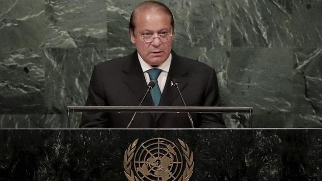 Pakistan Prime Minister Nawaz Sharif speaks during the 71st session of the United Nations General Assembly at UN headquarters. (AP File Photo) Pakistan Prime Minister Nawaz Sharif speaks during the 71st session of the United Nations General Assembly at UN headquarters. (AP File Photo)