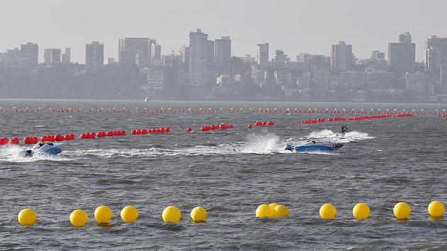 FOR THE RUSH: Boats in the middle of the action. (Kunal Patil/HT Photo) 