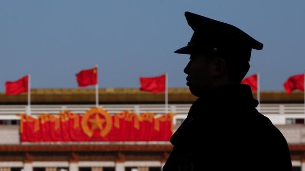 A security guard keeps watch outside the Great Hall of the People ahead of the opening session of the Chinese People's Political Consultative Conference in Beijing on March 2, 2017. (Reuters) A security guard keeps watch outside the Great Hall of the People ahead of the opening session of the Chinese People's Political Consultative Conference in Beijing on March 2, 2017. (Reuters)
