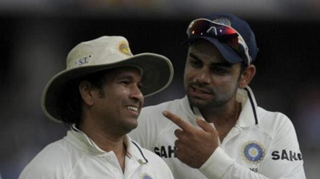 India captain Virat Kohli’s average in Australia is better than Sachin Tendulkar.(AFP/Getty Images)