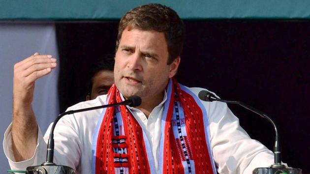 Congress vice president Rahul Gandhi addresses an election campaign rally ahead of the Manipur Assembly polls, in Imphal on February 28. (PTI Photo) Congress vice president Rahul Gandhi addresses an election campaign rally ahead of the Manipur Assembly polls, in Imphal on February 28. (PTI Photo)