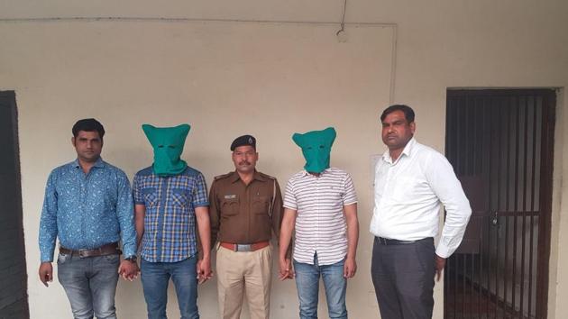 Police said the gang composed of two men and two women who had been running the racket in the city for four years. Police said the gang composed of two men and two women who had been running the racket in the city for four years.