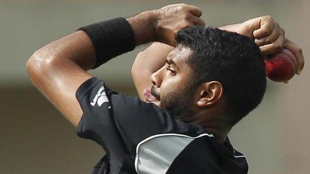 New Zealand’s Jeetan Patel bowls during a practice session ahead of their first Test cricket match against Sri Lanka in Galle November 16, 2012. (File photo) (Reuters) New Zealand’s Jeetan Patel bowls during a practice session ahead of their first Test cricket match against Sri Lanka in Galle November 16, 2012. (File photo) (Reuters)