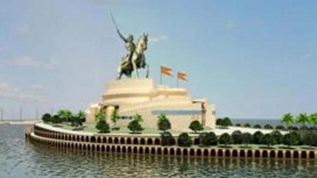 The mid-sea Chhatrapati Shivaji memorial involves building the world’s tallest statue, surpassing the height of New York’s Statue of Liberty. (HT) The mid-sea Chhatrapati Shivaji memorial involves building the world’s tallest statue, surpassing the height of New York’s Statue of Liberty. (HT)