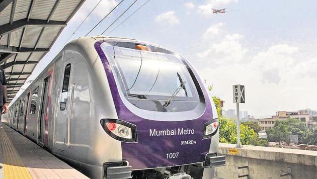 The Metro corridor is a crucial north-south link, which will supplement the existing suburban rail network in the city.(HT File Photo)