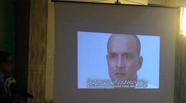 A video showing Kulbhushan Jadhav, suspected of being an Indian spy, during a news conference in Islamabad in March 2016. After arresting Jadhav, Pakistan claimed Jadhav’s arrest “proves” India’s role in stoking violence in the restive Balochistan province. (AFP File Photo) A video showing Kulbhushan Jadhav, suspected of being an Indian spy, during a news conference in Islamabad in March 2016. After arresting Jadhav, Pakistan claimed Jadhav’s arrest “proves” India’s role in stoking violence in the restive Balochistan province. (AFP File Photo)