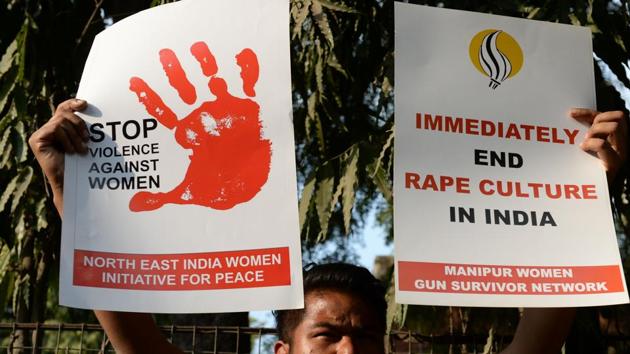 An Indian social activist hold placards during a protest against a rape in New Delhi last month. (AFP FILE PHOTO) An Indian social activist hold placards during a protest against a rape in New Delhi last month. (AFP FILE PHOTO)